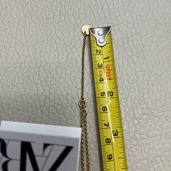 NWT - Zara 24K Gold Plated Bow Tie Necklace Limited Edition - Made in SPAIN - Picture 9 of 11